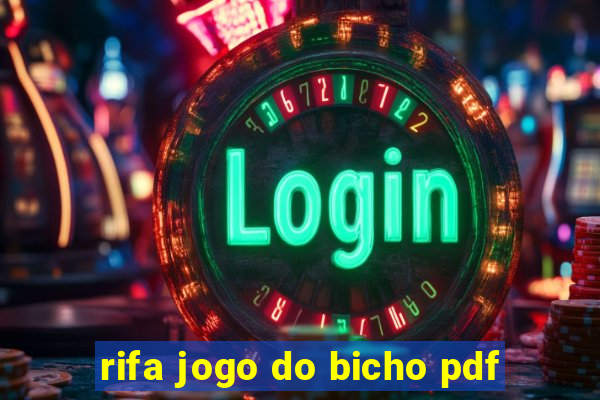 rifa jogo do bicho pdf